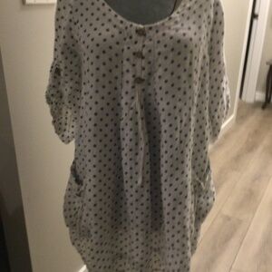 Italian Linen Smock Top